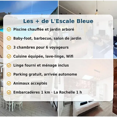 Сasa de vacaciones L'escale Bleue Piscine Chauffée Baby Foot Parking Gratuit *